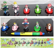 Rare SET 10 Figures with Vehicles SUPER MARIO KART PART 2 Gashapon Tomy JAPAN 2012 Luigi Toad Yoshi Peach