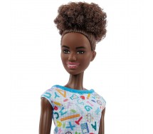 BARBIE Carrier SCHOOL TEACHER AFROAMERICA With Notebook Original Mattel HBW97