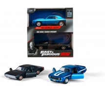 Fast Furious Box 2 Modelli Auto DODGE WIDEBODY e CHEVROLET CAMARO 1/32 Jada