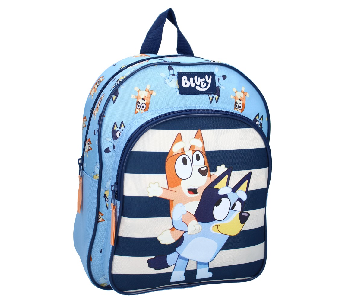 Zaino BLUEY Jump Into Fun Blu Azzurro 30x25x11cm Scuola Asilo Sport