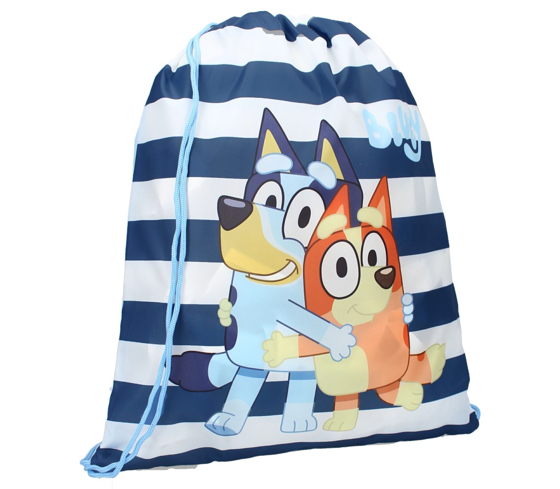 BLUEY e BINGO Jump Into Fun SACCA Borsa Gym Bag 44x36cm Ufficiale