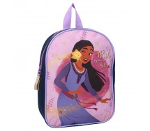 Zaino DISNEY WISH Upon a Star Asha 29x22x9cm Viola Nero Scuola Asilo Sport