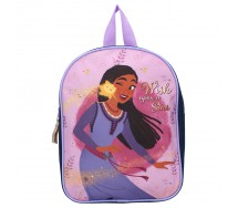 Zaino DISNEY WISH Upon a Star Asha 29x22x9cm Viola Nero Scuola Asilo Sport