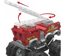 BROKEN PACKAGE MONSTER TRUCKS  5-Alarm MEGA construction set with 284 pieces HOT WHEELS HHD19