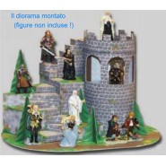 Kinder RARE German DIORAMA bastelbogen FELSENTREPPE ZUM TURM Lord Rings HERR DER RINGE