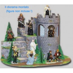 Kinder RARE German DIORAMA bastelbogen FELSENTREPPE ZUM TURM Lord Rings HERR DER RINGE