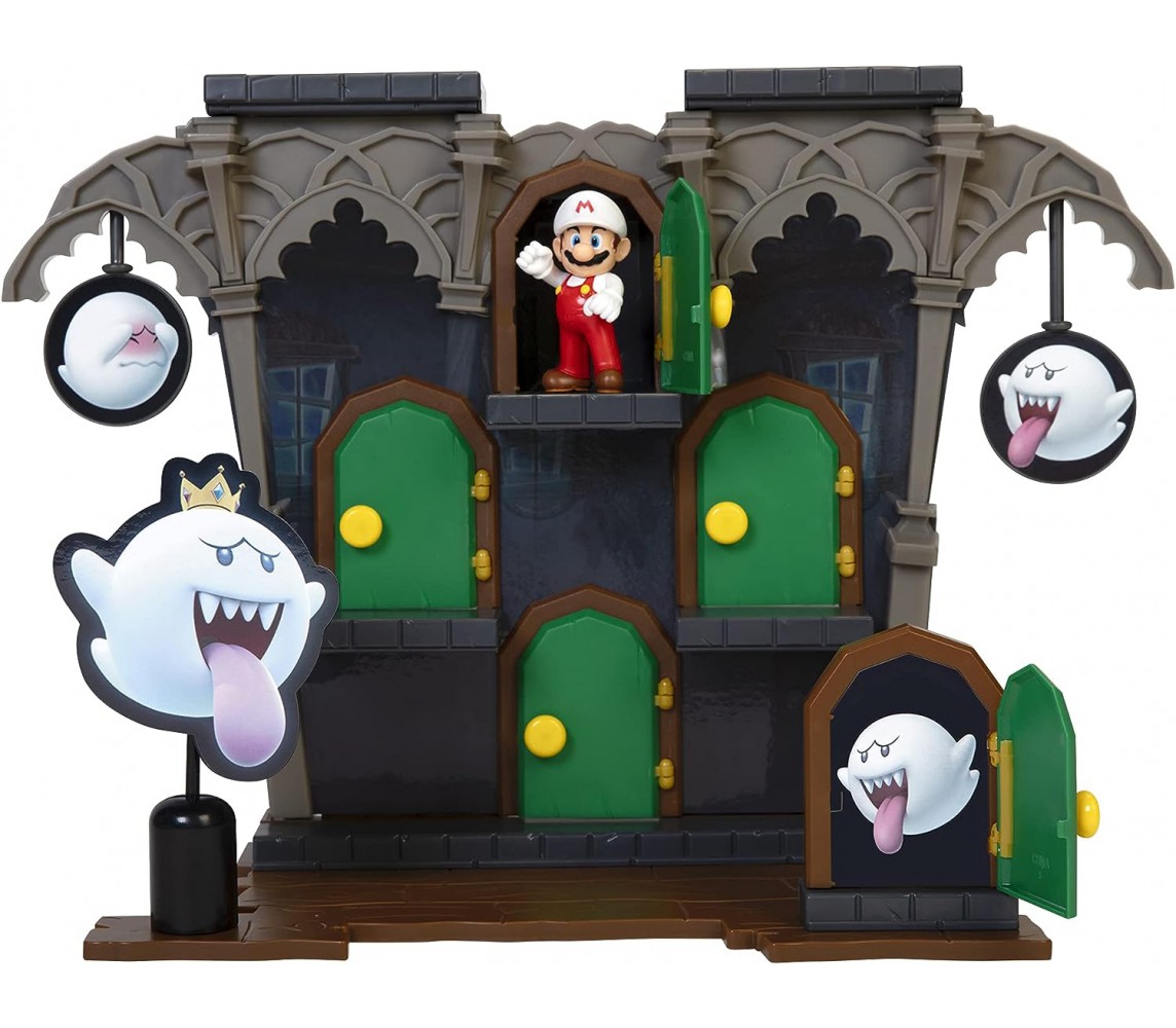 SUPER MARIO Playset Deluxe BOO MANSION With Figure from FIRE MARIO Jakks Pacific