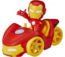 SPIDEY and his Friends Spiderman IRON MAN Iron Racer Vehicle ORIGINAL Hasbro F3992