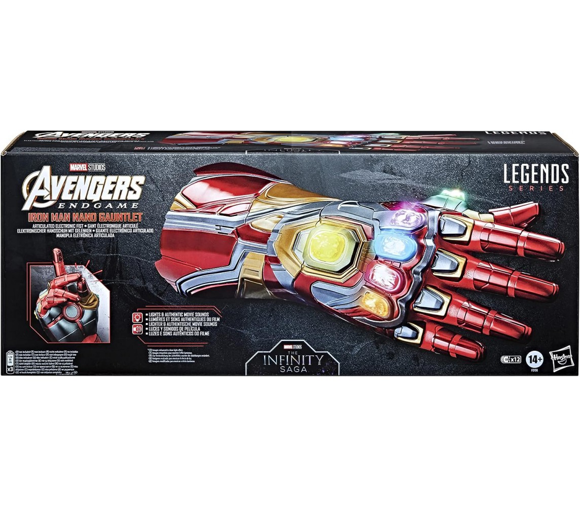 copy of GUANTO DEL POTER Hulk Iron Man ELETTRONICO Marvel Legends AVENGERS Originale HASBRO E6253