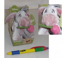 Peluche IH-OH Asino CON ROSA in Box 10cm Originale DISNEY Winnie Pooh EEYORE New