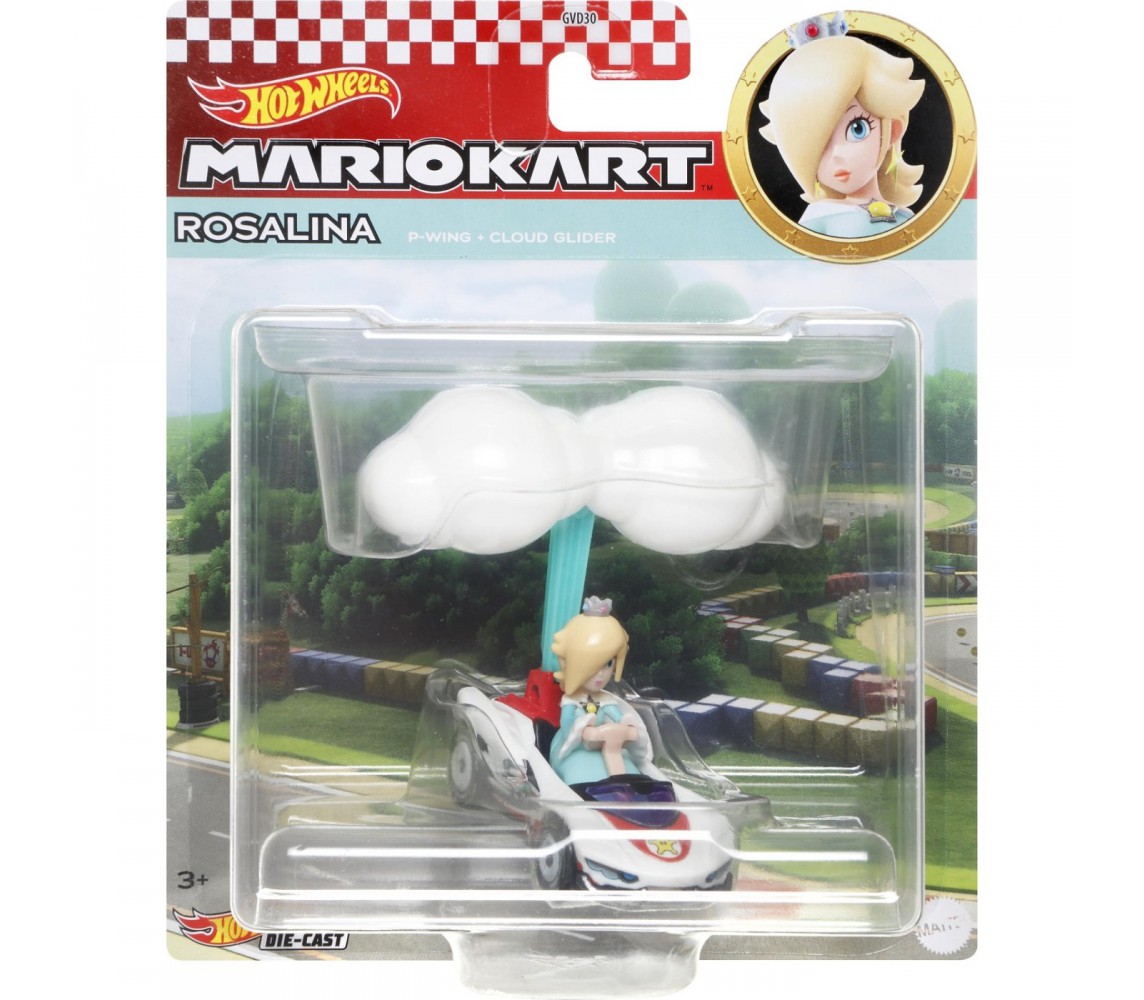 MARIO KART GLIDER Rosalina P-wing Cloud Glider 1:64 Hot Wheels HDB43