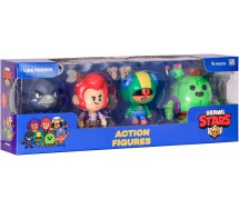 BRAWL STARS Figure BOX Set 4 Spike Colt Leon Corvo 11cm LINE FRIENDS Serie 1