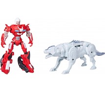 Transformers ARCEE SILVERFANG Box 2 Figure 15cm BEAST ALLIANCE Hasbro F4618