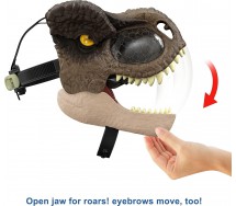 JURASSIC WORLD TYRANNOSAURUS REX Mask CHOMP N ROAR Mattel GWD71