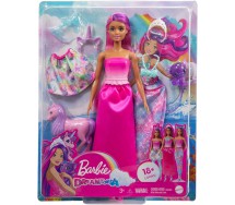BARBIE DREAMTOPIA BOX ROTTO Bambola 30cm DRESS UP Sirena Mattel HLC28