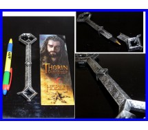 THE HOBBIT Penna e Segnalibro 3D THORIN'S KEY 17cm Noble Bookmark Lenticular NEW