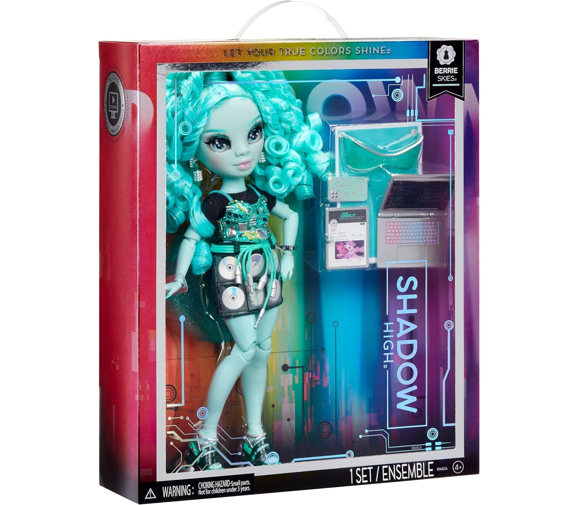 BERRIE SKIES Fashion Doll 28cm SHADOW Rainbow High Serie 3 Original MGA