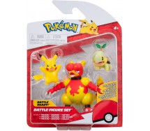 BOX APERTO - POKEMON Box 2 Mini Figure PIKACHU Contro EEVEE Evoli Originali WCT Pronti alla Battaglia