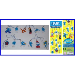 THE SMURFS Complete SET 12 FIGURES with DANGLERS Official Original