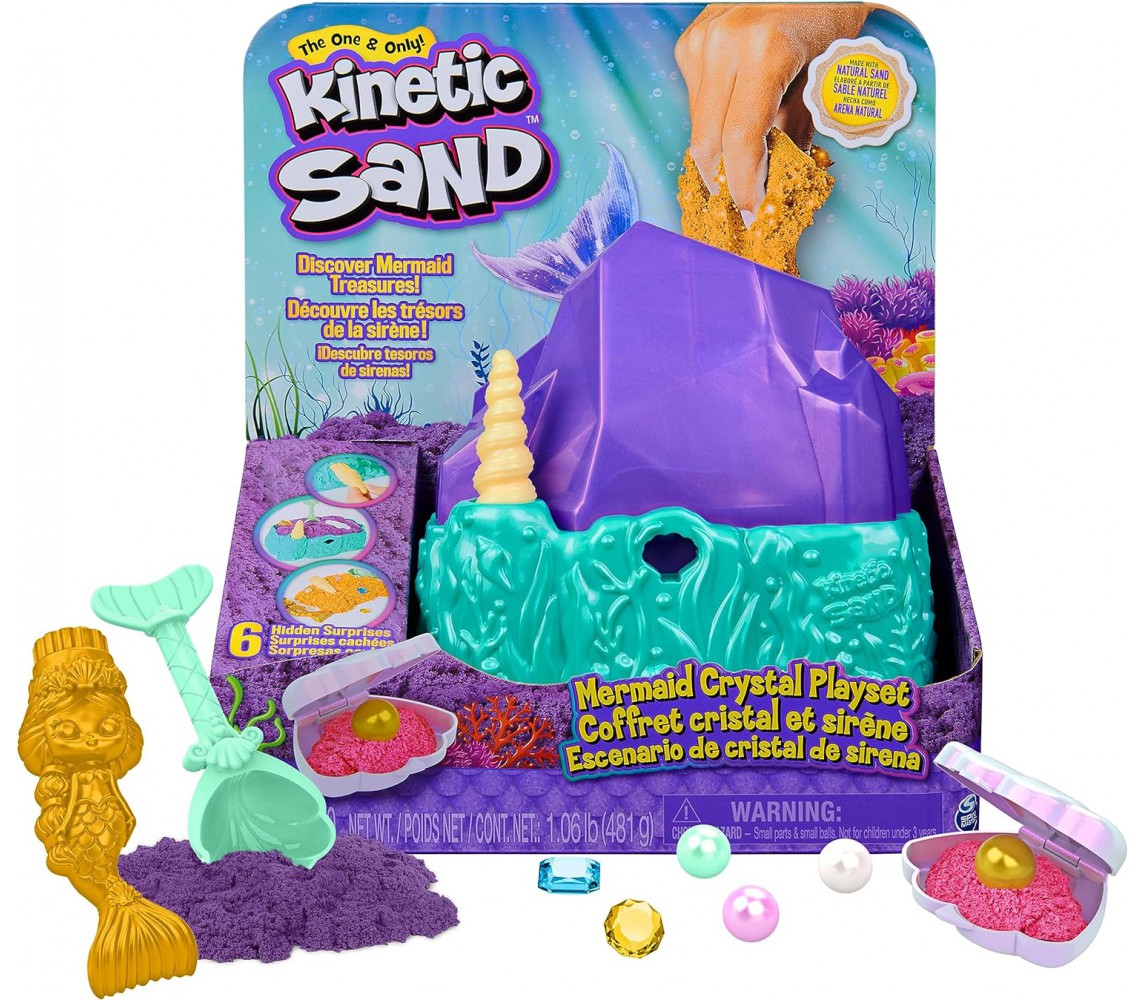 KINETIC SAND Magic Mermaid Crystal 480 grams SPIN MASTER