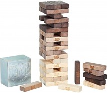 Gaming Jenga Game Rustic Series Edition for 2-4 Players Original HASBRO C2314