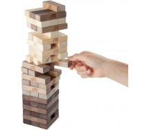 GIOCO JENGA RUSTICO Impila e Scala la Torre per 2-4 Giocatori HASBRO C2314