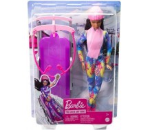 BARBIE Carrier and SLEDGE Mattel HGM74