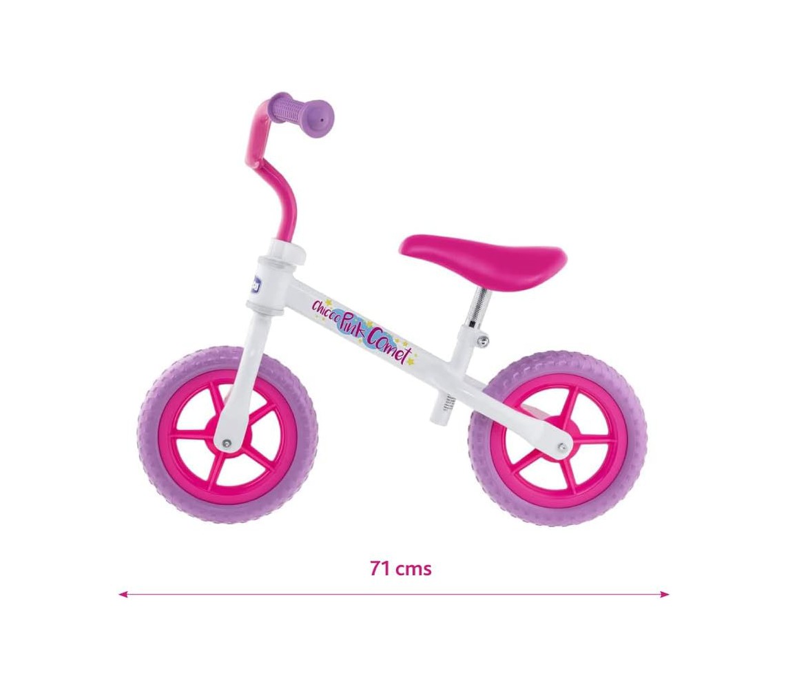 copy of BABY BIKE CHICCO Pink Comet NO PEDALS BALANCE BIKE 2-5 YEARS Adjustable