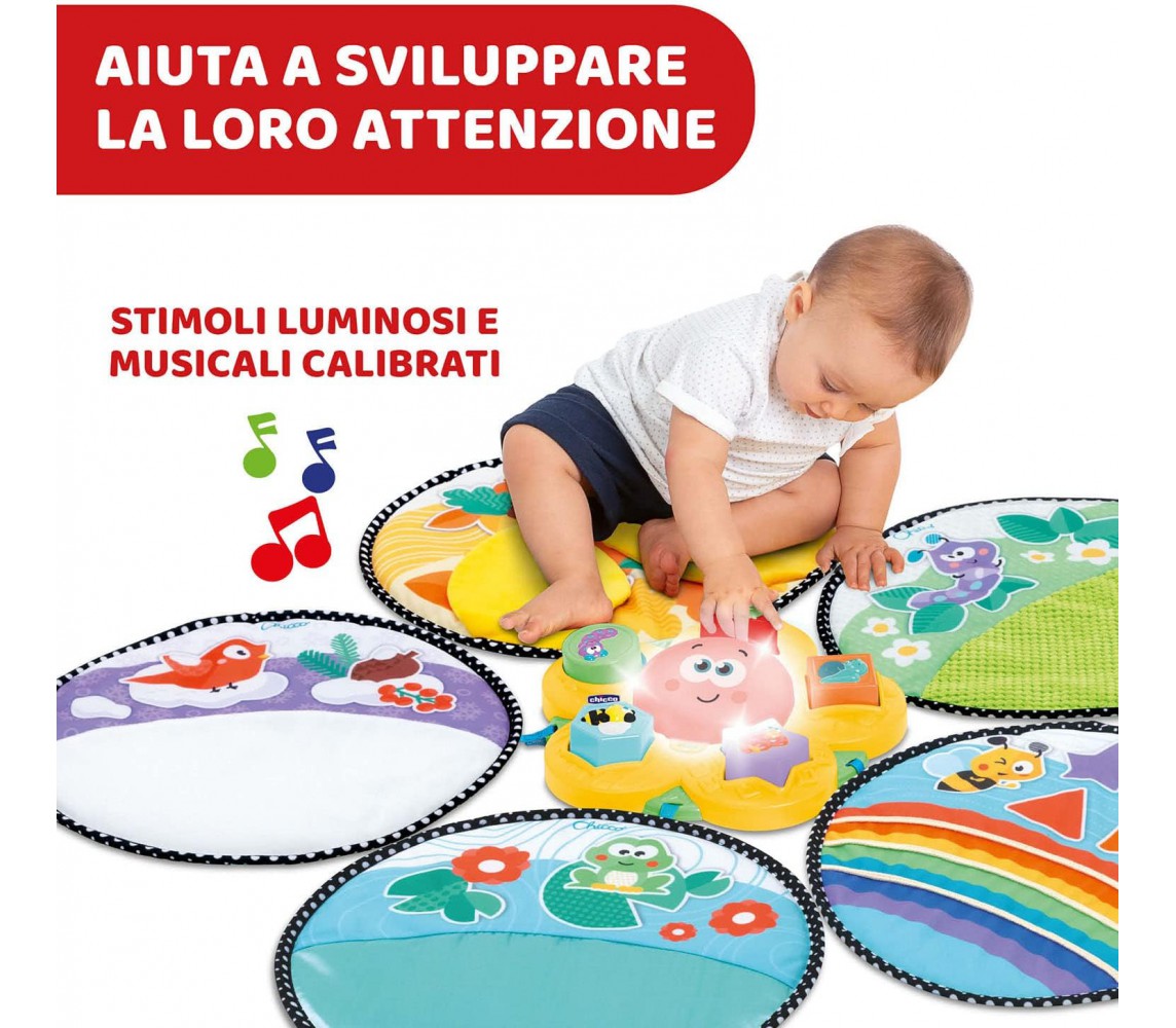 CHICCO SENSORIAL MAT Path 4 Seasons SOUND LIGHTS from 9 MONTHS