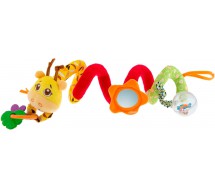 Chicco Mrs. Giraffe Colorful Giraffe Rope for Pram Attachment with Cute Charms, Mirror, Rattle Ball, Pram Toy, 6-36 Months