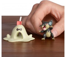 POKEMON Box 2 Mini Figure 5cm ALOLAN RATTATA e SANDYGAST BATTLE FIGURE PACK