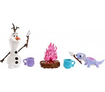 FROZEN FRIENDS COCOA Playset 10cm Figures Olaf and BRUNI MATTEL HLW62