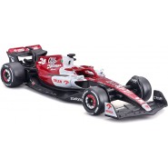 DieCast Model ALFA ROMEO C42 Formula 1 Car Scale 1/43 15cm Driver ZHOU GUANYU Number 24 Original Die Cast Bburago 38067