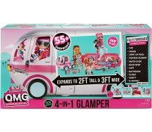 O.M.G. GLAMPER 4 IN 1 Giant Playset CAMPER more than 55 Surprises Original MGA LOL