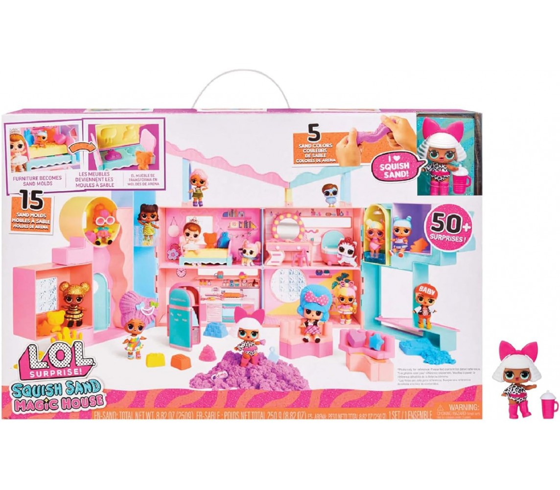 L.O.L. Sand Magic House Squish GIANT PLAYSET With Doll Original MGA LOL