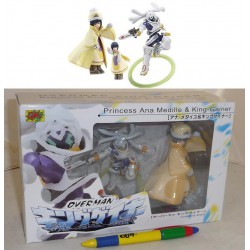 BOXED SET Figure Robot KING GAINER e PRINCESS ANA CM'S CORPORATION