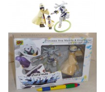 BOXED SET Figure Robot KING GAINER e PRINCESS ANA CM'S CORPORATION