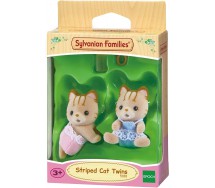 SYLVANIAN FAMILIES Set 2 GEMELLI BABY GATTO STRIATO Epoch 5188