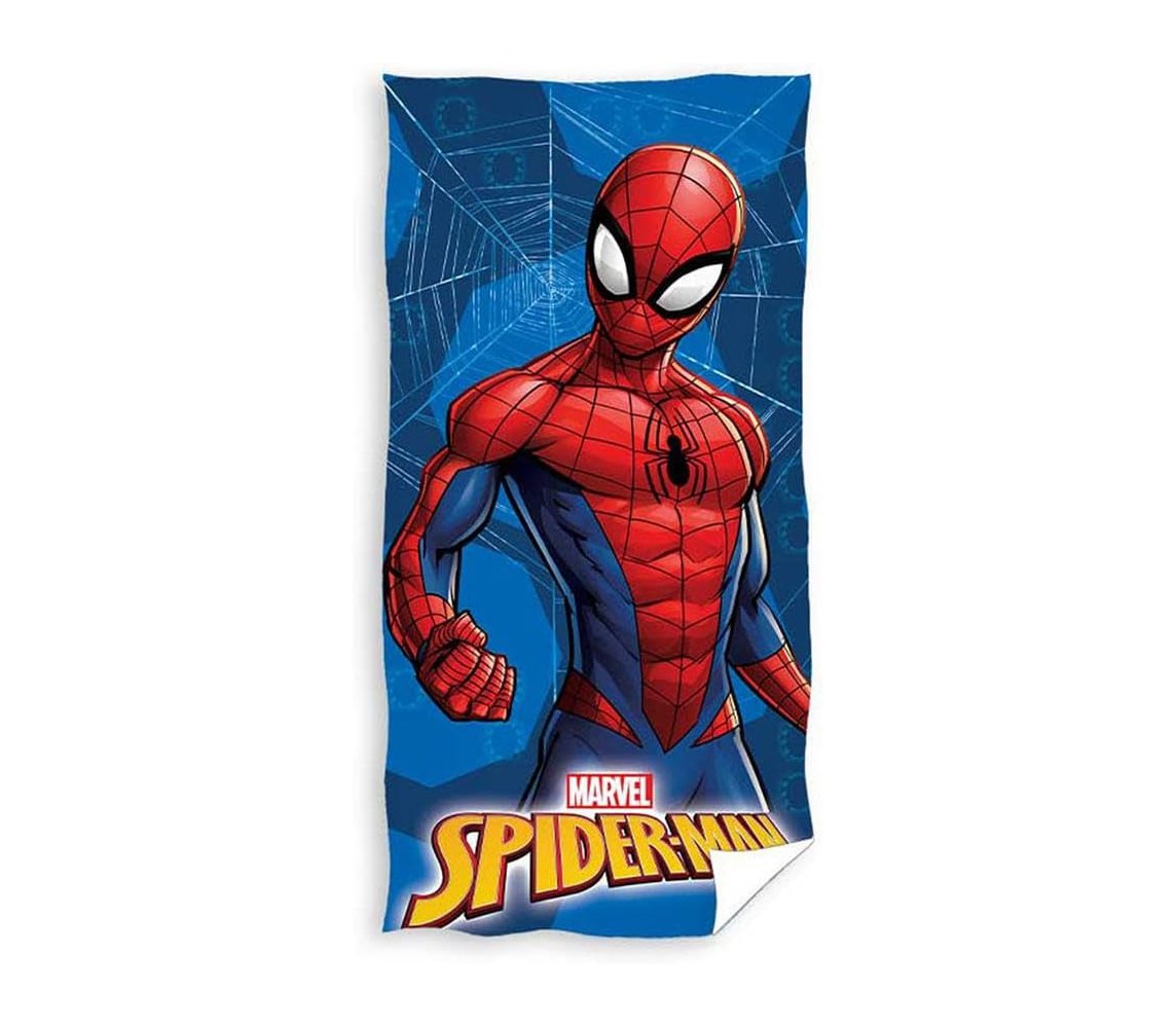 copy of SPIDERMAN Uomo Ragno ACCUCCIATO LANCIA RAGNATELA Asciugamano Grande TELO MARE Spiaggia 70x140cm ORIGINALE