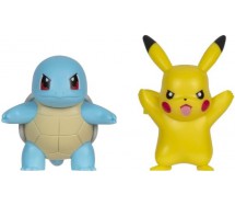 POKEMON Box 2 Mini Figure 5cm PIKACHU e SQUIRTLE Originali BATTLE FIGURE PACK