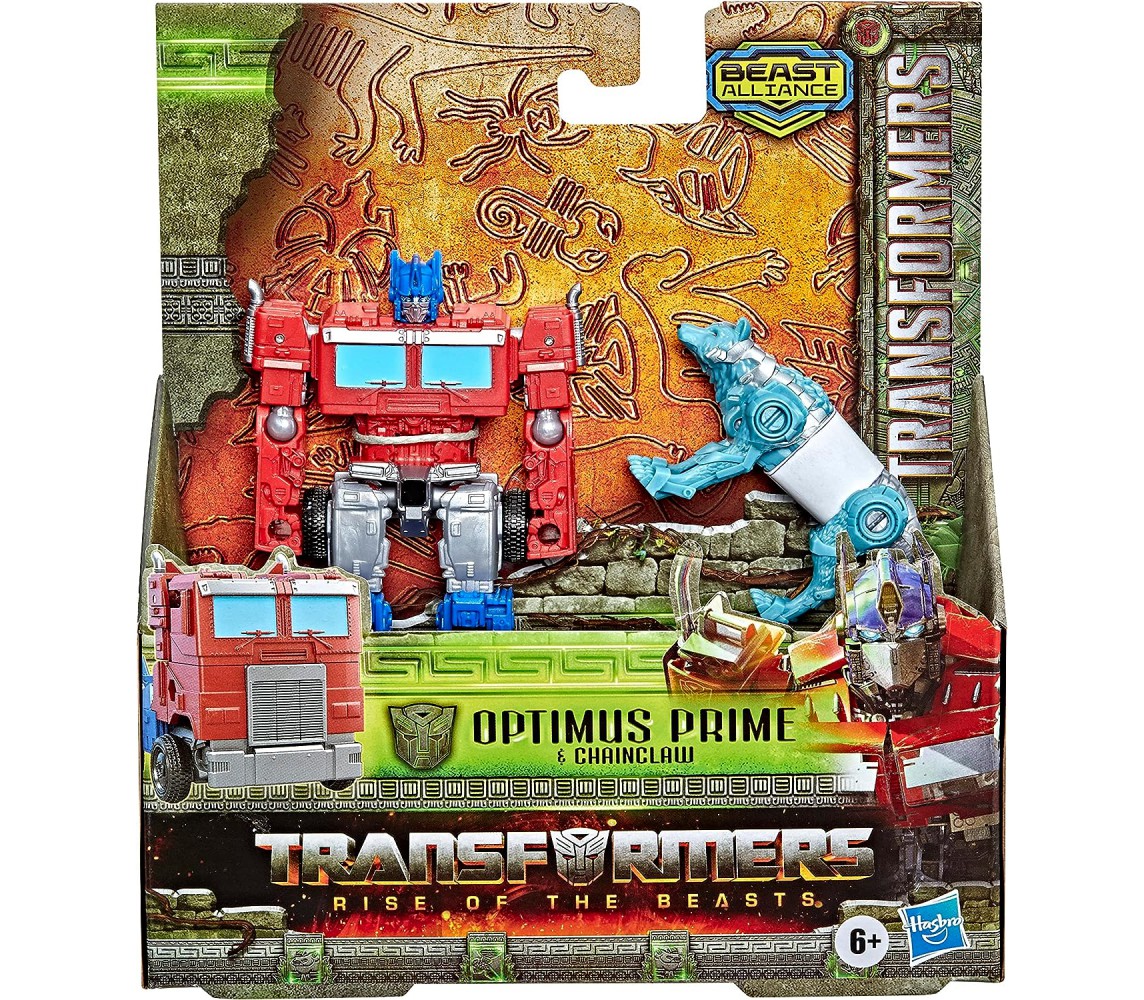 Transformers OPTIMUS PRIME e CHAINCLAW 15cm BEAST ALLIANCE Hasbro F4612