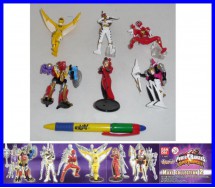 SET 6 Figure POWER RANGERS 10cm DINO THUNDER Part 2 Bandai GASHAPON SENTAI