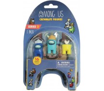 AMONG US Set 3 Figure 6cm CREWMATES FIGURES BLISTER  SERIE 2 Originali TOIKIDO