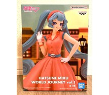 HATSUNE MIKU Figure Statue 18cm WORLD JOURNEY VOL. 1 Original Banpresto