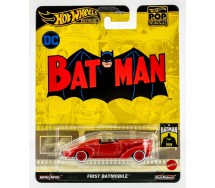 BATMAN PRIMA BATMOBILE Die Cast Modellino Scala 1:64 6cm Hot Wheels HVJ40