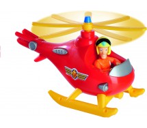 Playset Fireman Sam Vehicle FIRE HELICOPTER With FIGUR of MALCOLM ORIGINAL SIMBA