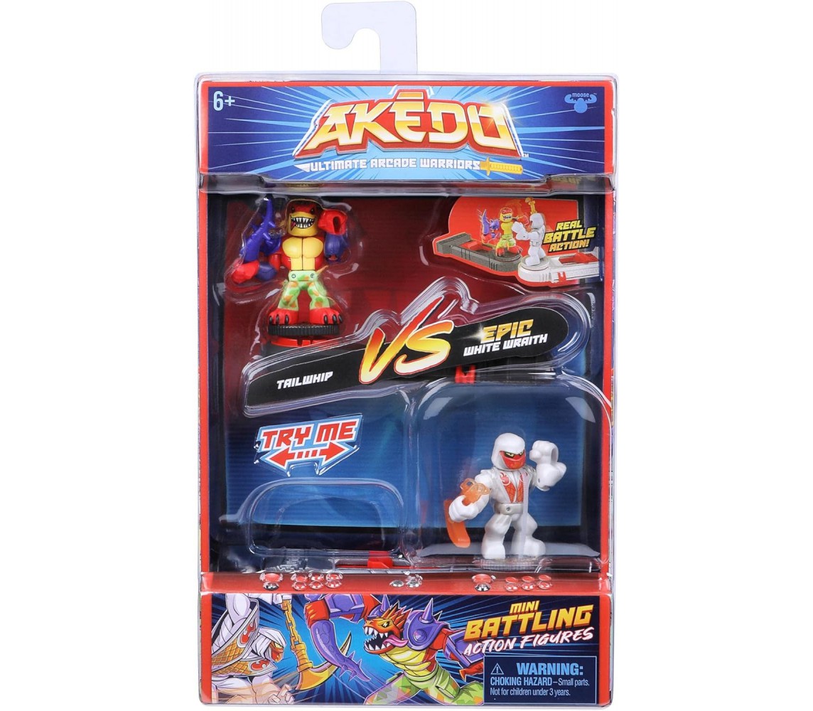 copy of AKEDO STARTER PACK 4 Figure Arcade Warriors SPLIT STRIKE Version 2 Originale