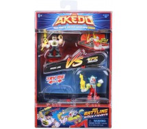 AKEDO MINI BATTLING Box 2 Figure Arcade Warriors CHUX LEE vs EPIC CRACKUP Raro