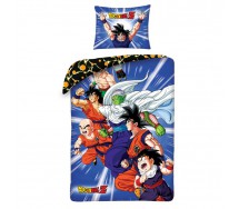 Set Letto DRAGONBALL Z PROTAGONISTI Goku Piccolo Copripiumino 140x200 COTONE con SACCA