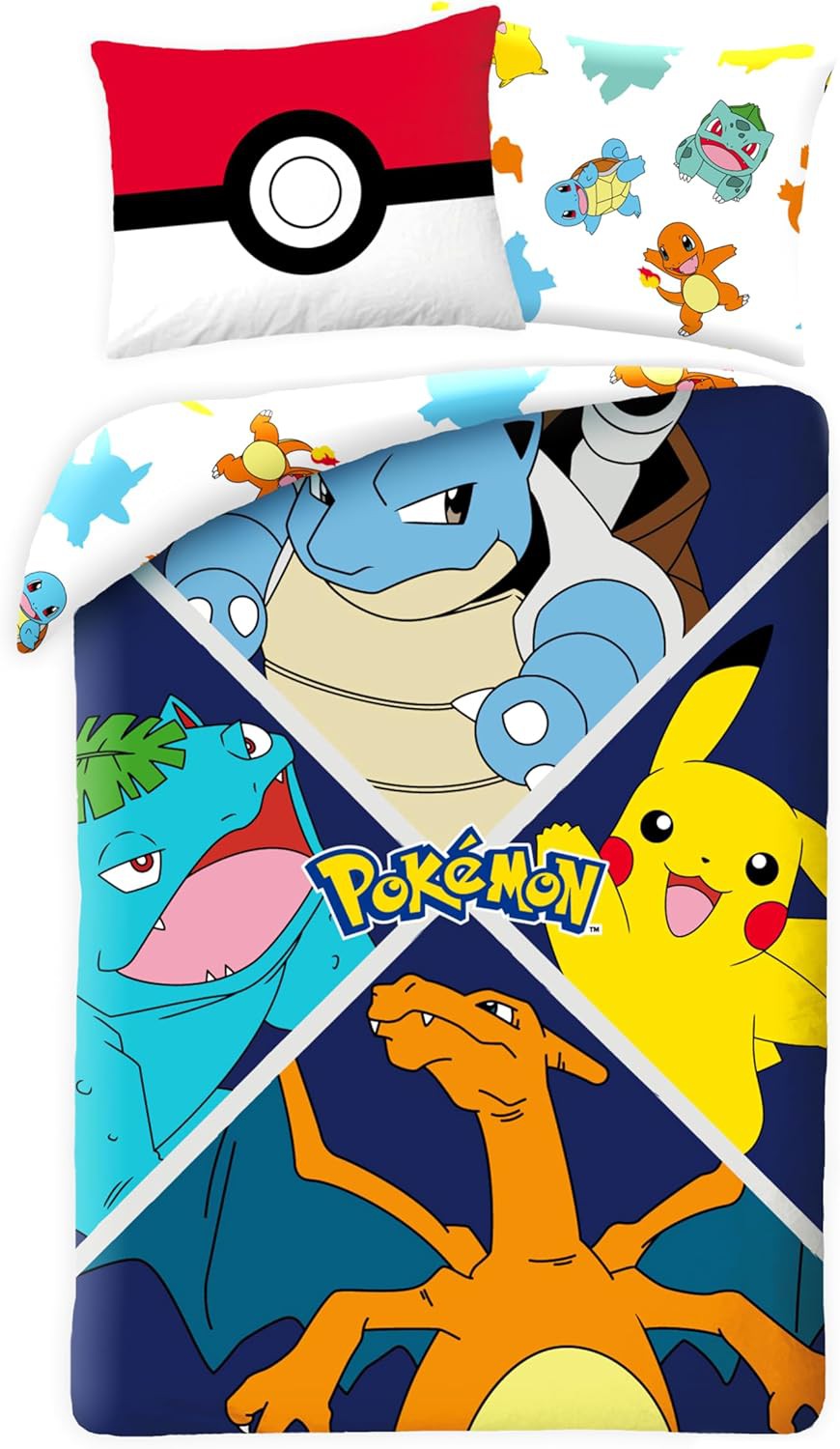 Charizard Pikachu Comforter Set Pokemon Bed Set Charizard Pikachu - Main Image